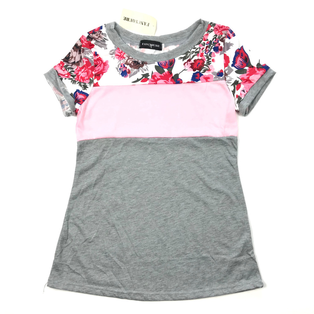 Fancyqube Floral Blouse Casual T-Shirt